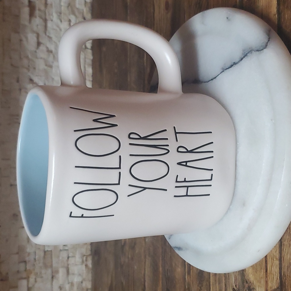 "FOLLOW YOUR HEART" Rae Dunn Mug
